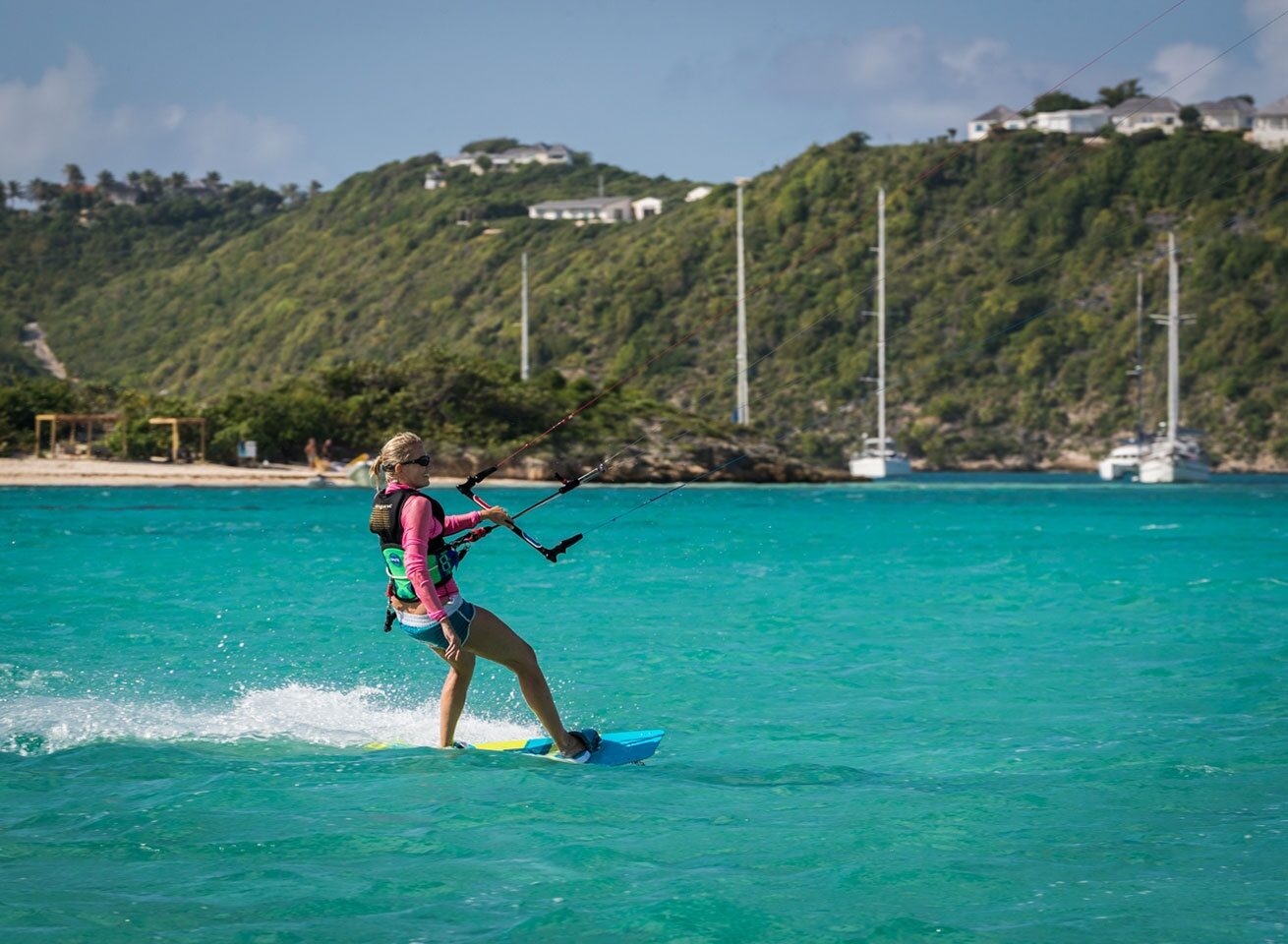 Advance kitesurf lesson in Antigua