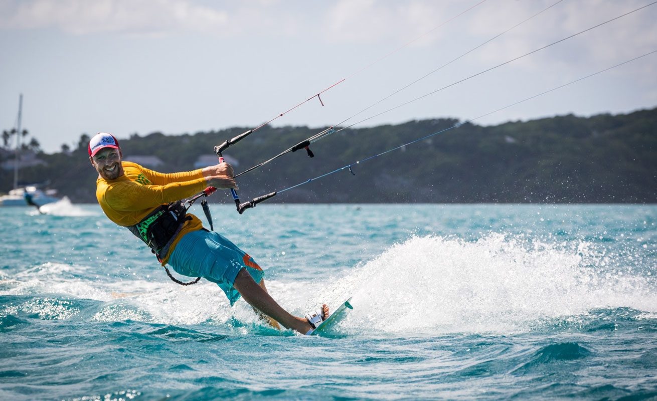 kitesurf equipment rental in the caribbean at 40knots