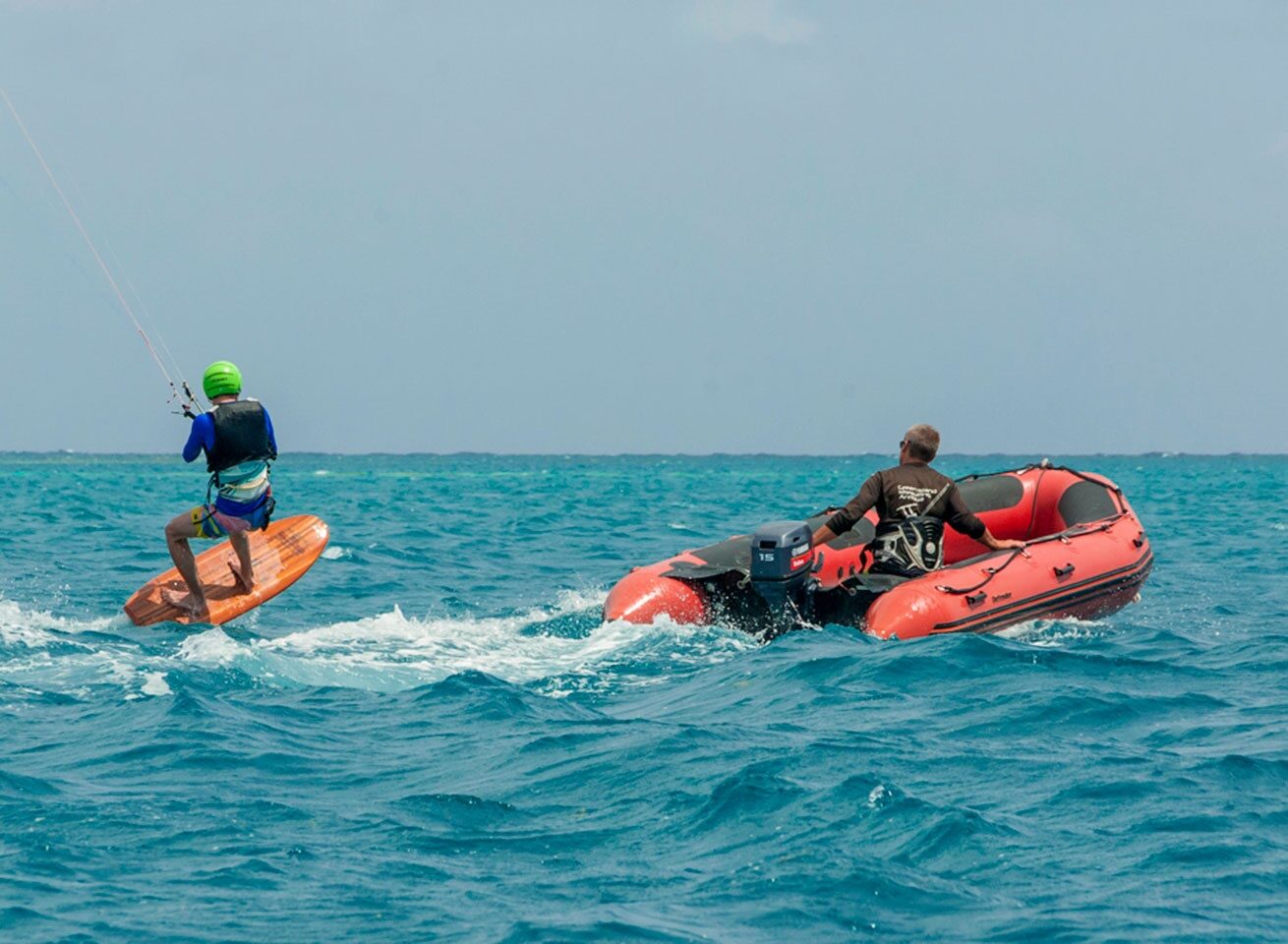 Advance kitesurf lesson in Antigua