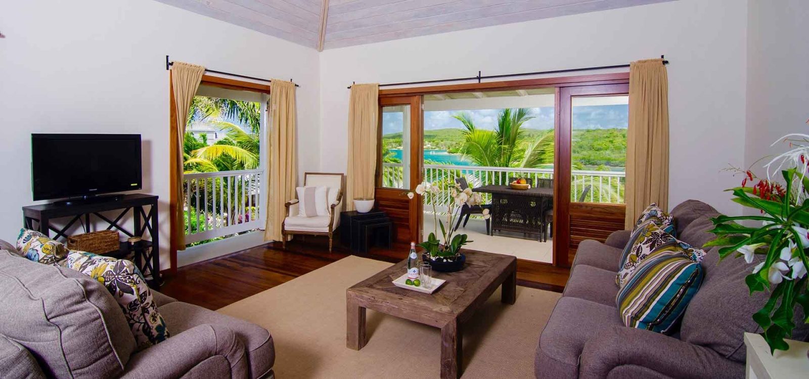 interior of a suite in nonsuch bay resort